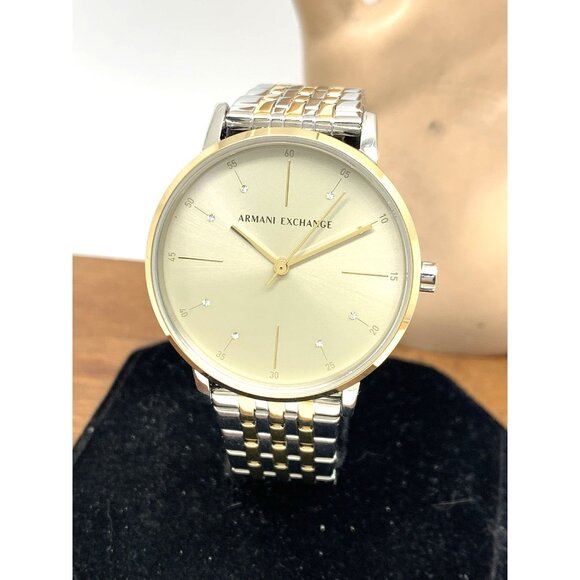 Armani Exchange Women's Watch AX5595 Quartz Two Tone Stainless Steel 36mm - Picture 1 of 14